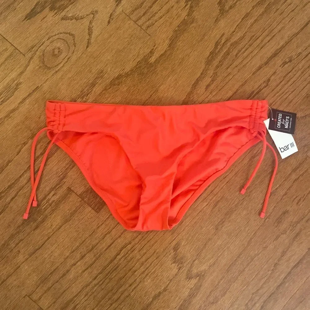 NWT bar lll solid, passion, pink, tie, sides, bottom size large
